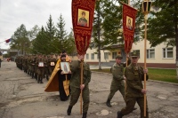 Крестный ход на территории воинской части Хабаровского района