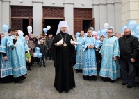 Праздник доброй вести собрал прихожан в главном храме Хабаровска