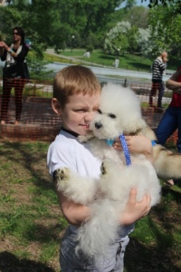 Приходской клуб помог нуждающимся детям, обнимая собак