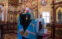 В канун праздника Успения Пресвятой Богородицы митрополит Владимир совершил всенощное бдение в Христорождественском соборе