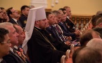 Митрополит Владимир принял участие в торжественном собрании накануне 73-й годовщины окончания Второй мировой войны