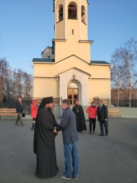 Губернатор Хабаровского края Сергей Фургал посетил храм в Николаевске-на-Амуре