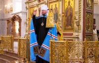 В канун Недели 27-ой по Пятидесятнице митрополит Владимир совершил всенощное бдение в Спасо-Преображенском кафедральном соборе