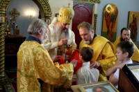 Правящий архиерей посетил храм поселка Корфовский