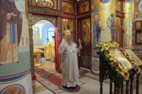 В день памяти святителя Иннокентия Московского митрополит Артемий возглавил Божественную литургию в домовом храме семинарии