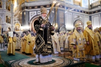 Митрополит Артемий помолился за Божественной литургией в годовщину интронизации Святейшего Патриарха Кирилла