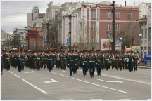 Торжественная церемония, посвященная празднованию 65-летия Победы. Хабаровск (9 мая 2010 года)