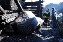 В Хабаровске сгорел храм святого благоверного князя Александра Невского. 5 апреля 2014 г.