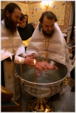Первое Крещение в храме семинарии (4 апреля 2009 года)
