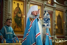 В канун праздника Успения Пресвятой Богородицы митрополит Владимир совершил всенощное бдение в кафедральном соборе Хабаровска. 27 августа 2016 года