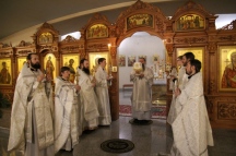 Божественная литургия в храме святого преподобного Серафима Саровского 15 января 2020 г.