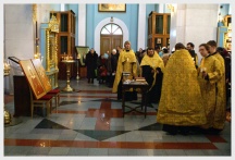 Освящение икон св. Марии Магдалины и свт. Луки Войно-Ясенецкого в Хабаровске (22 февраля 2008 года)